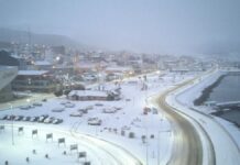 Hasta cuando va a seguir nevando en Ushuaia