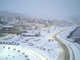 Hasta cuando va a seguir nevando en Ushuaia