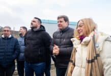 Melella junto a legisladores naconales kirchneristas visitaron los avances de la nueva usina de Ushuaia