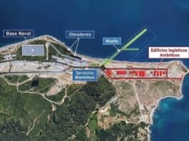 El gobierno nacional mostró un proyecto de Base Naval integrada que el mismo gobierno abandonó